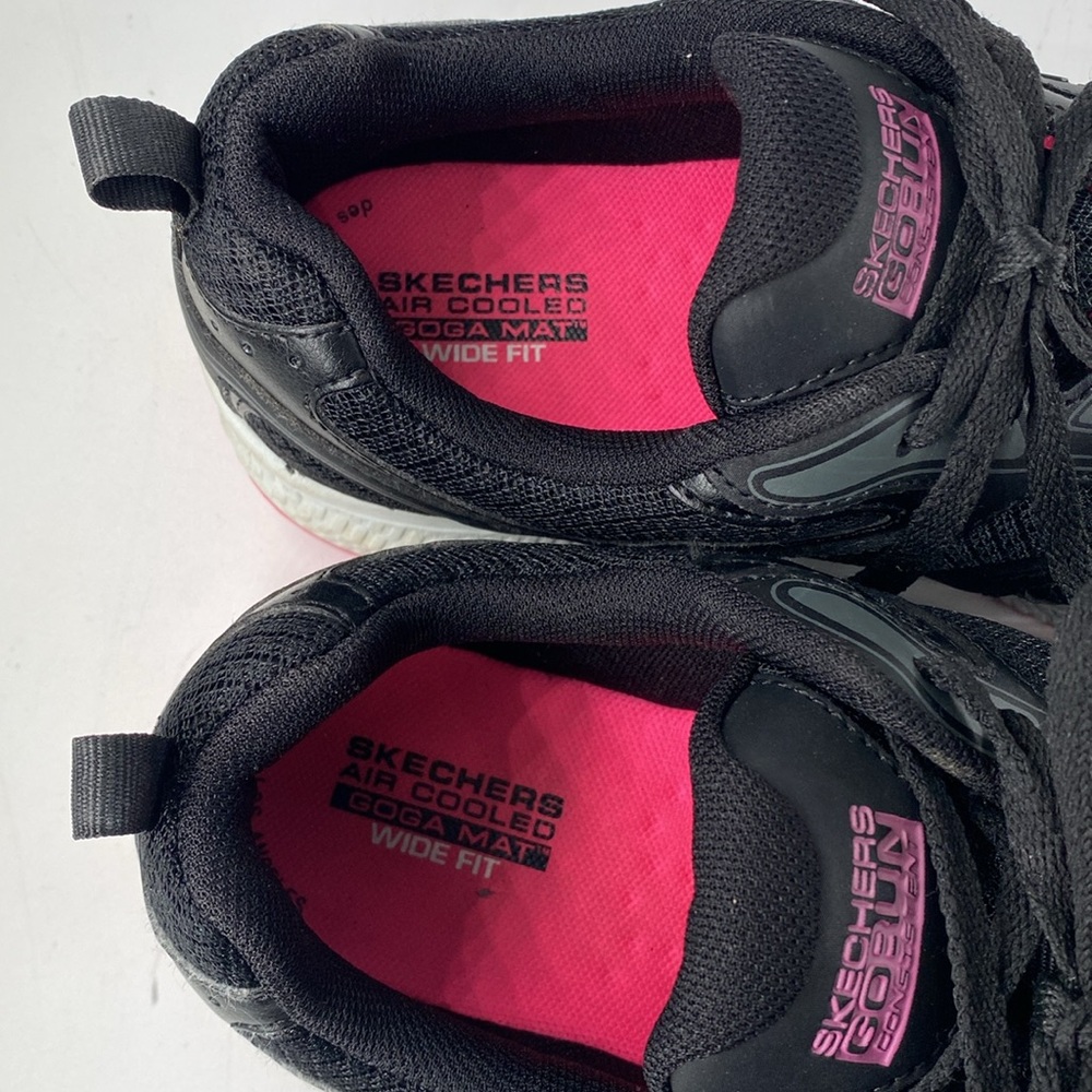 Skechers Womens GoRun Consistent BLK/Pink 128075 Running Shoes Sneakers Size 8 - Picture 9 of 14